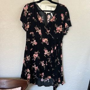 Xhilaration Floral Faux Wrap Dress